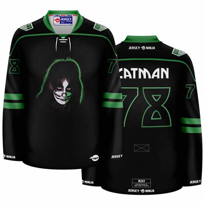 #ad KISS The Solo Albums Catman Hockey Jersey