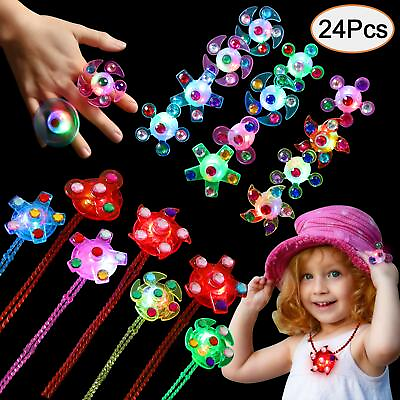 #ad LED Party Favors Glow in The Dark Party Supplies Light up Classroom Prizes 24 pc