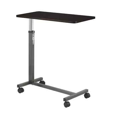Over The Bed Side Table Wheels Hospital Overbed Rolling Tray Adjustable Bedside $53.95