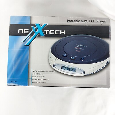 #ad Nexxtech 421 6522 Digital Anti Shock Wireless MP3 CD Player New Open Box