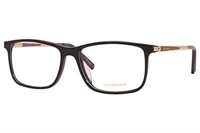 #ad Chopard Square Ladies Designer Eyeglasses Frame VCH269 0700 57 mm Black Acetate