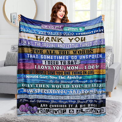 #ad Gifts for Mom to My Mom Blanket Mom Gifts from Daughter or Son Birthday Gifts fo