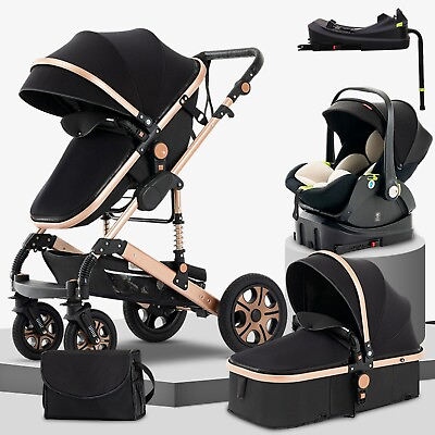 #ad Steanny Baby Stroller Combo Car Seat 5 in 1 Travel System Unisex Baby Car