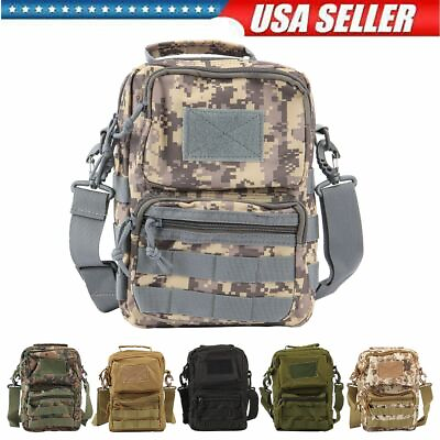 #ad Tactical Backpack Messenger Bag Hiking Camping Men Military Sling Shoulder Pack