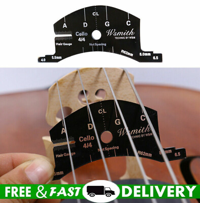 #ad Cello BRIDGE template fingerboard Shaping Tool String Spacing Marker BOW RE HAIR