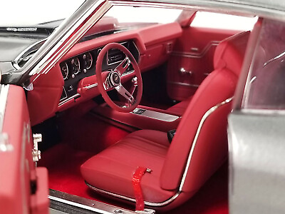 #ad 1970 Chevrolet Chevelle LS6 Shadow Gray w Black Stripes Red Interior Limited Edi