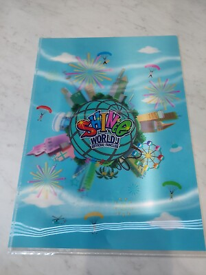 #ad SHINee World J Official Japanese Fanclub FC Plastic Folder Rare Japan Import