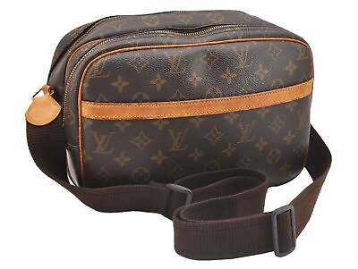 Authentic Louis Vuitton Monogram Reporter PM Shoulder Cross Bag M45254 LV 5448G