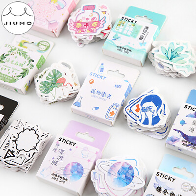 #ad 46PCS Box Cute Stickers Kawaii Stationery DIY Scrapbooking Diary Label Stickers