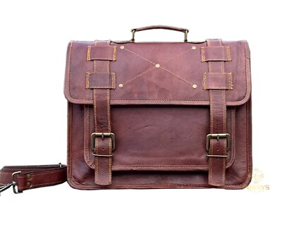 #ad Laptop Messenger 18 Inch Bag for Men Bag for Women Brown Bag Backpack PL1 23