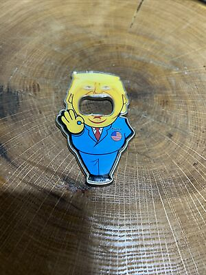 #ad Brand New President Donald Trump Blue Suit Bottle Opener With Magnet