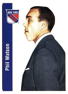#ad 1994 Parkhurst Missing Link 1956 57 Phil Watson New York Rangers #108
