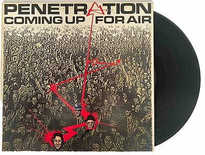 #ad Penetration Coming Up For Air LP Record Punk V2131 Virgin 1979 NM VG
