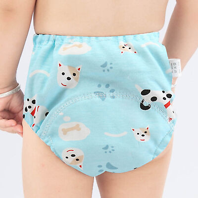 #ad Baby Reusable Diaper Exquisite Soft Touch Cartoon Printed Breathable Baby