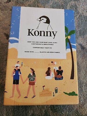 #ad Konny Baby Carrier Original Summer Black New in Box Size Small