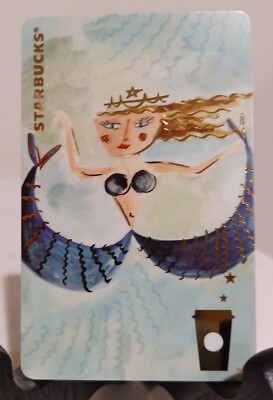 #ad STARBUCKS 🇨🇳 CARD 2016quot; SIREN THE MERMAID quot; BEAUTIFUL CARD VHTF WITH SLEEVE