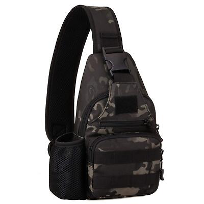 #ad Chest Sling Bag Water Resistant Shoulder Backpack Mens One Strap Daypack