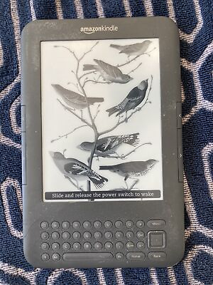 #ad Amazon Kindle Reader Keyboard Wi Fi 6quot; 4GB D00901 3rd Generation USED