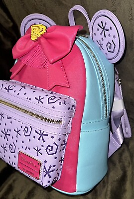 #ad NWT MMMA Minnie Mouse Main Attraction Loungefly Mad Tea Party Backpack