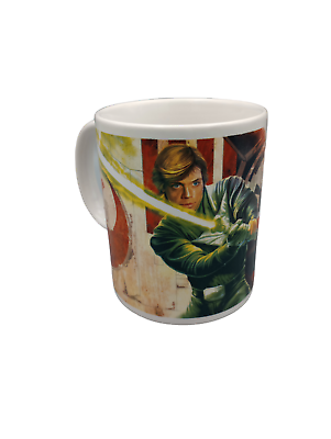#ad Galerie Star Wars Luke Skywalker amp; Darth Vader Fighting 11 oz Novelty Coffee Mug