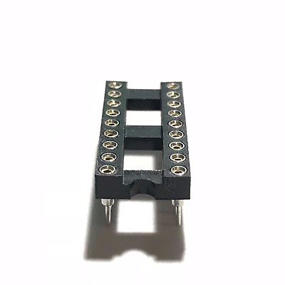 #ad 5PCS IC Sockets DIP 18 Machined Round Contact Pins Holes 2.54mm DIP18 DIP 18