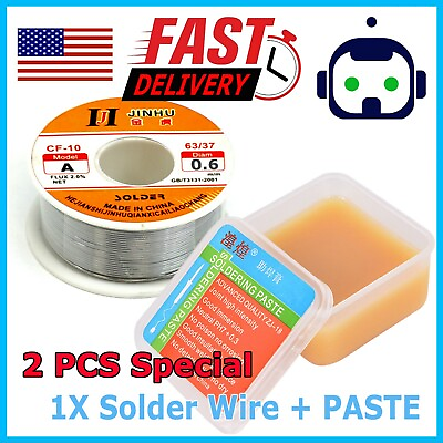 #ad Quality Rosin Soldering Flux Paste Solder Welding Grease 50G Wire