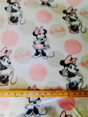 #ad Fleece DISNEY#x27;S MINNIE MOUSE Printed Fabric RETRO MINNIE 58quot; Wide By Yard