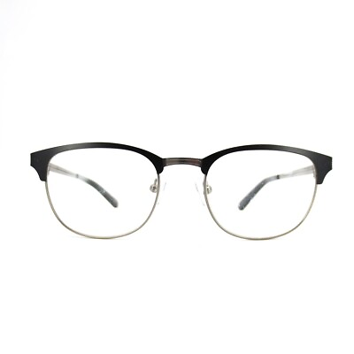 #ad OTIS GREY OG 7002 Black Round Mens Full Rim Eyeglasses Frames 50 19 140