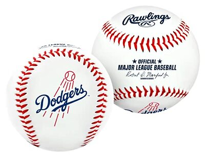 #ad Rawlings MLB Los Angeles Dodgers Team Logo Baseball White 1