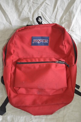 #ad JanSport Classic Red Backpack School Bag