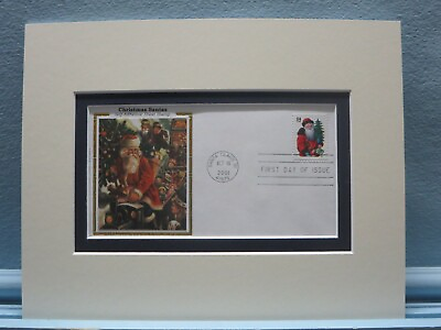 #ad Christmas and Santa Claus and the First Day Cover of the Santa Claus stamp