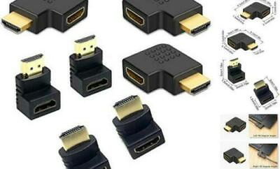#ad 4K HDMI Adapter Right Left 90° Angle Male to Female Type Port Angled adaptor