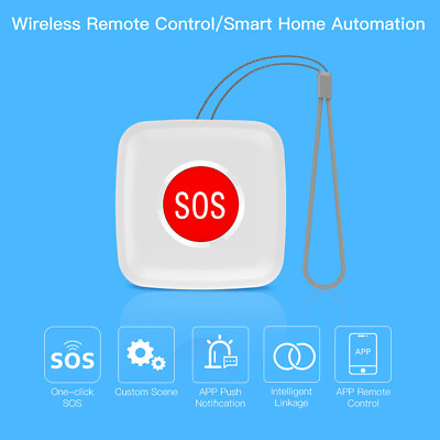 #ad SOS Emergency Button Sensor App Control For Tuya ZigBee Wireless Gateway Hub
