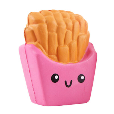 #ad Squeeze Toy Mini French Fries Shaped Stress Reliever Slow Rising Cream Scente