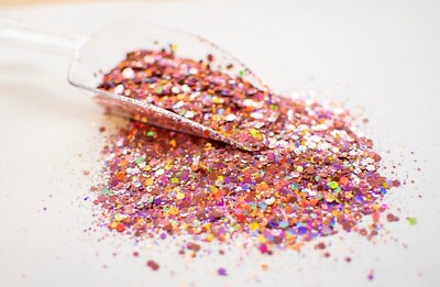 #ad Rose Gold Pink Holographic Chunky Glitter 2 oz Bag  FREE amp; FAST SHIPPING