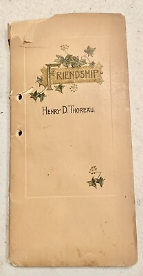 #ad friendship henry D. Thoreau New York dodge publishing