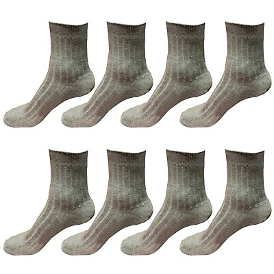 #ad Lot 8 pairs Mens Classic Fashion Cotton Casual Solid Crew Dress Socks Size 6 10