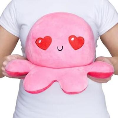 #ad Reversible Big Octopus Plushie Pink Heart EyesFire Eyes Perfect for birthDay