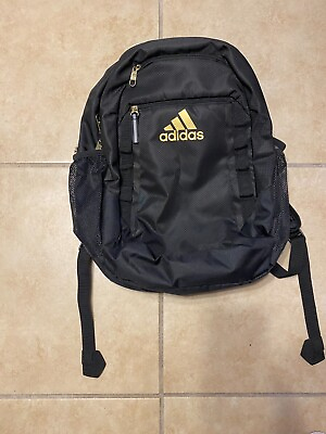 #ad Adidas Excel 6 Backpack with 16quot; Laptop Sleeve Tech Friendly Black and Gold NEW