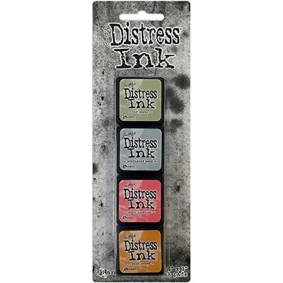 #ad Tim Holtz Distress Mini Ink Pads 4 Pkg Kit 7