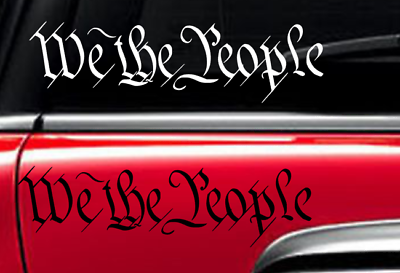 #ad We The People Sticker America patriotic USA Freedom liberty vinyl window decal