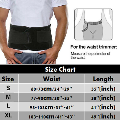 #ad Adjust Back Support Brace Belt Lumbar Lower Waist Magnetic Pain Relief Trimmer