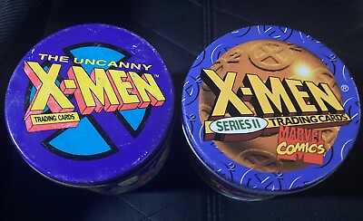 #ad 1991 1992 Skybox X men Series 1 And 2 COMPLETE Tins