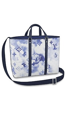 #ad Louis Vuitton New Tote GM Blue Canvas