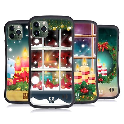 #ad HEAD CASE DESIGNS HOLIDAY CANDLES HYBRID CASE FOR APPLE iPHONES PHONES