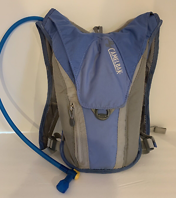 #ad Camelbak Women Charm 50 oz 1.5 L hiking cycling backpack Blue Gray Free Shipping
