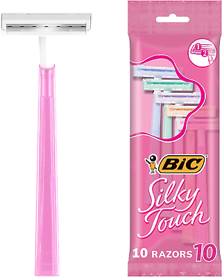 #ad BIC Silky Touch Women#x27;S Disposable Razors with 2 Blades Pretty Pastel Razor Ha