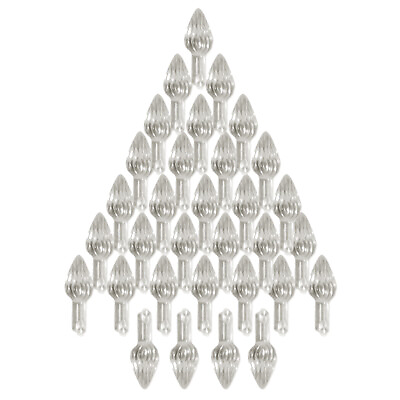 45 Small Clear Twist Light Bulbs Replacement for Vintage Ceramic Christmas Trees $4.99