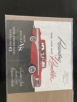 #ad 1957 Nash Rambler Sales Brochure Booklet Catalog Old Original
