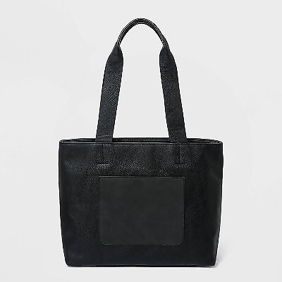 Large Tote Handbag Universal Thread Black